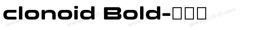 clonoid Bold字体转换
